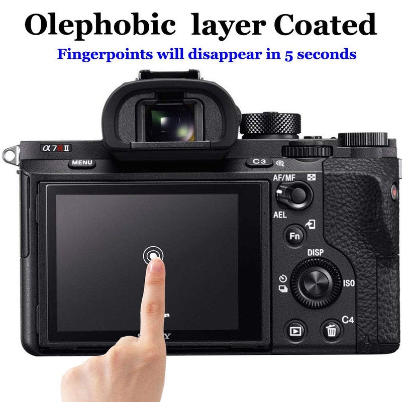 ULBTER A1 Screen Protector for Sony Alpha 1 / A1 Camera & Hot Shoe Cover 0.3mm 9H Hardness Tempered Glass Anti-Scrach Anti-Fingerprint Anti-Bubble [3+2 Pack] - Image 5